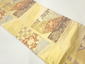 花鳥模様織出し名古屋帯